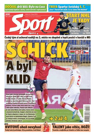 E-magazín Sport - 12.10.2021 - CZECH NEWS CENTER a. s.