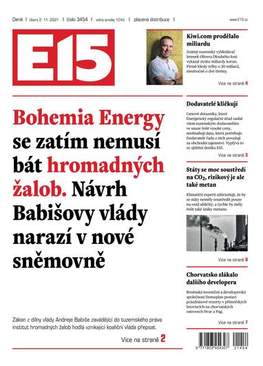 E-magazín e15 - 2.11.2021 - CZECH NEWS CENTER a. s.