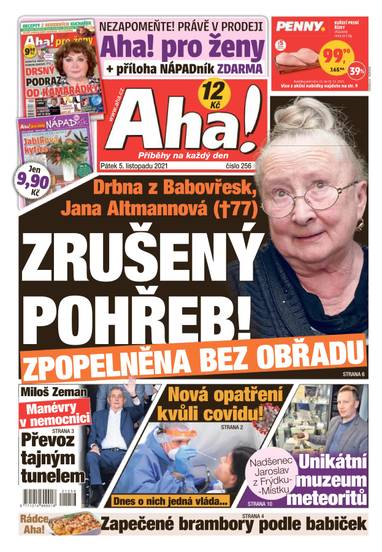 E-magazín Aha! - 5.11.2021 - CZECH NEWS CENTER a. s.