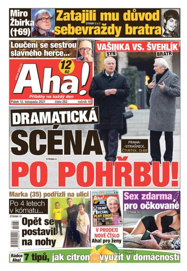 E-magazín Aha! - 12.11.2021 - CZECH NEWS CENTER a. s.