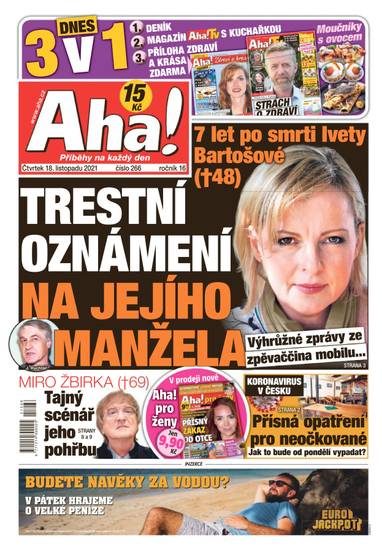 E-magazín Aha! - 18.11.2021 - CZECH NEWS CENTER a. s.