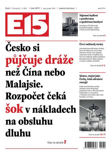 E-magazín e15 - 25.11.2021 - CZECH NEWS CENTER a. s.