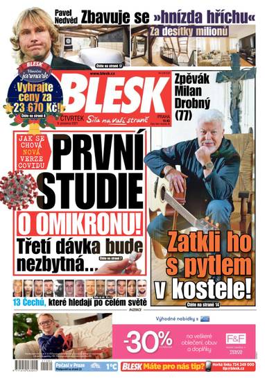 E-magazín BLESK - 9.12.2021 - CZECH NEWS CENTER a. s.