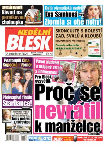 E-magazín NEDĚLNÍ BLESK - 50/2021 - CZECH NEWS CENTER a. s.