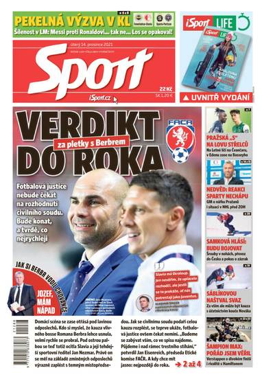 E-magazín Sport - 14.12.2021 - CZECH NEWS CENTER a. s.