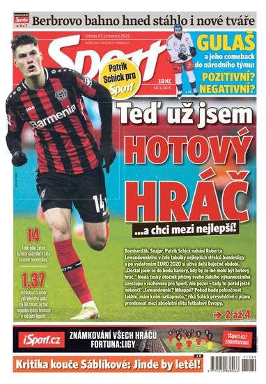 E-magazín Sport - 15.12.2021 - CZECH NEWS CENTER a. s.