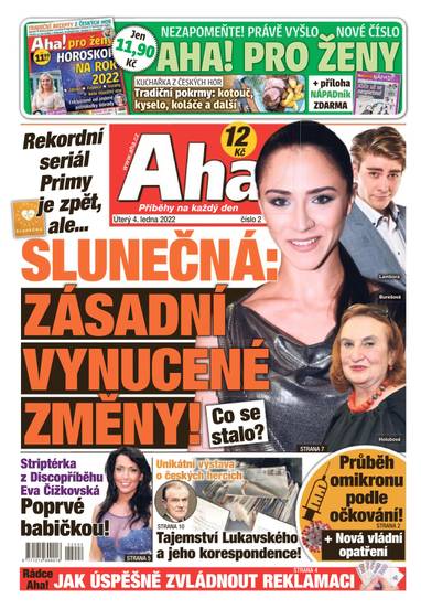 E-magazín Aha! - 4.1.2022 - CZECH NEWS CENTER a. s.