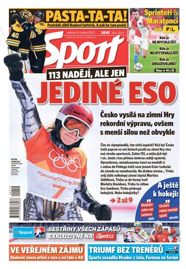 E-magazín Sport - 15.1.2022 - CZECH NEWS CENTER a. s.