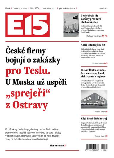 E-magazín e15 - 20.1.2022 - CZECH NEWS CENTER a. s.