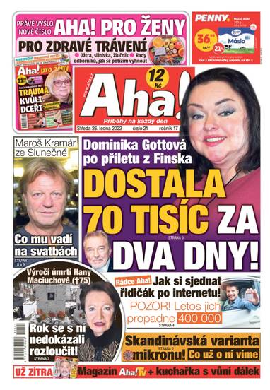 E-magazín Aha! - 26.1.2022 - CZECH NEWS CENTER a. s.