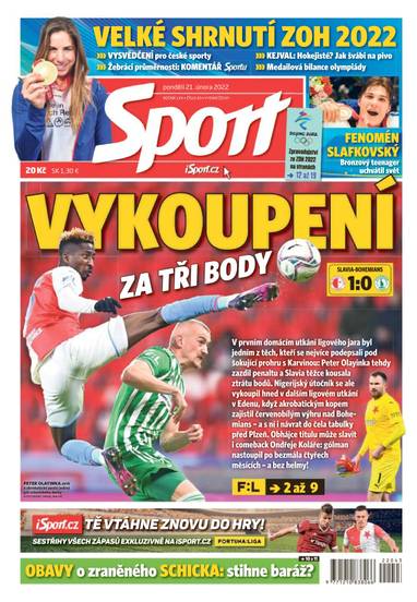 E-magazín Sport - 21.2.2022 - CZECH NEWS CENTER a. s.