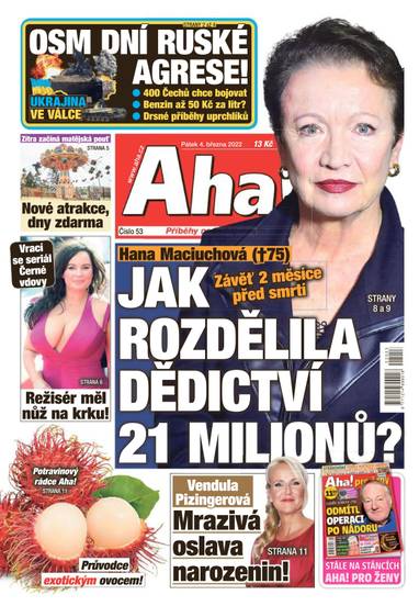 E-magazín Aha! - 4.3.2022 - CZECH NEWS CENTER a. s.