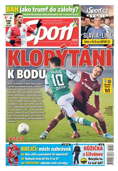 E-magazín Sport - 10.3.2022 - CZECH NEWS CENTER a. s.