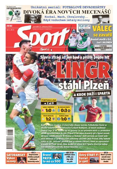 E-magazín Sport - 21.3.2022 - CZECH NEWS CENTER a. s.