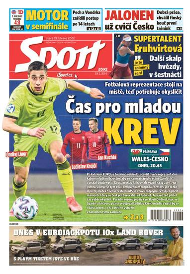 E-magazín Sport - 29.3.2022 - CZECH NEWS CENTER a. s.