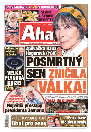 E-magazín Aha! - 31.3.2022 - CZECH NEWS CENTER a. s.