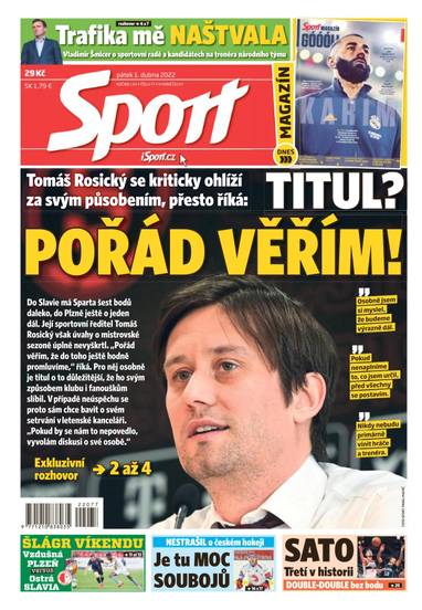 E-magazín Sport - 1.4.2022 - CZECH NEWS CENTER a. s.