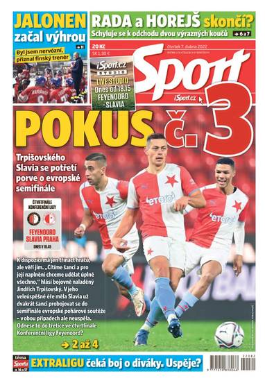 E-magazín Sport - 7.4.2022 - CZECH NEWS CENTER a. s.