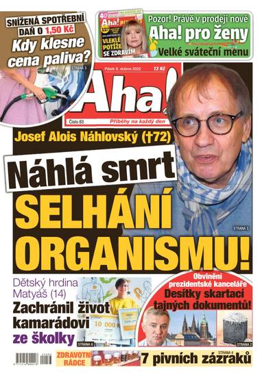 E-magazín Aha! - 8.4.2022 - CZECH NEWS CENTER a. s.