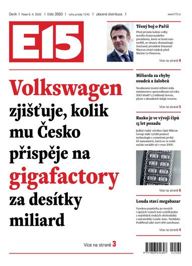 E-magazín e15 - 8.4.2022 - CZECH NEWS CENTER a. s.