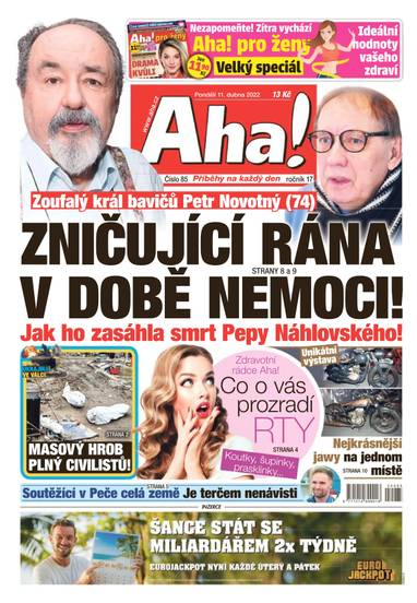 E-magazín Aha! - 11.4.2022 - CZECH NEWS CENTER a. s.