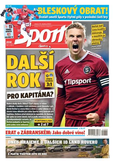 E-magazín Sport - 19.4.2022 - CZECH NEWS CENTER a. s.