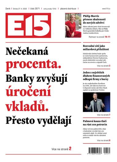 E-magazín e15 - 27.4.2022 - CZECH NEWS CENTER a. s.