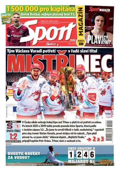 E-magazín Sport - 29.4.2022 - CZECH NEWS CENTER a. s.