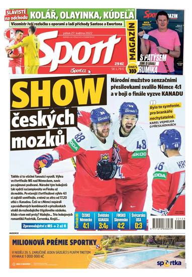 E-magazín Sport - 27.5.2022 - CZECH NEWS CENTER a. s.