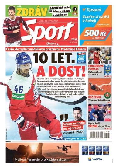 E-magazín Sport - 28.5.2022 - CZECH NEWS CENTER a. s.