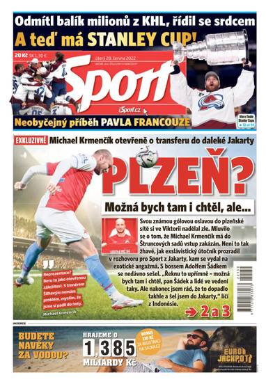 E-magazín Sport - 28.6.2022 - CZECH NEWS CENTER a. s.