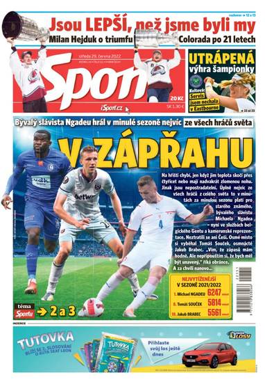 E-magazín Sport - 29.6.2022 - CZECH NEWS CENTER a. s.