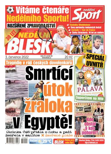 E-magazín NEDĚLNÍ BLESK - 27/2022 - CZECH NEWS CENTER a. s.