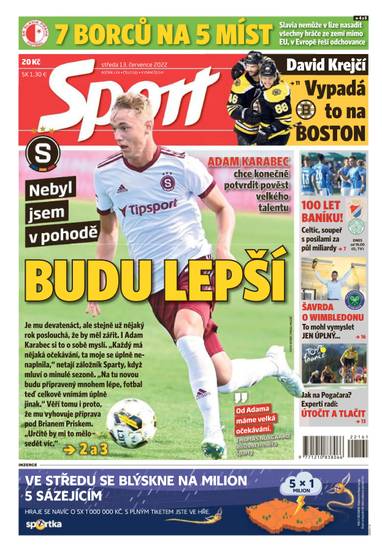 E-magazín Sport - 13.7.2022 - CZECH NEWS CENTER a. s.