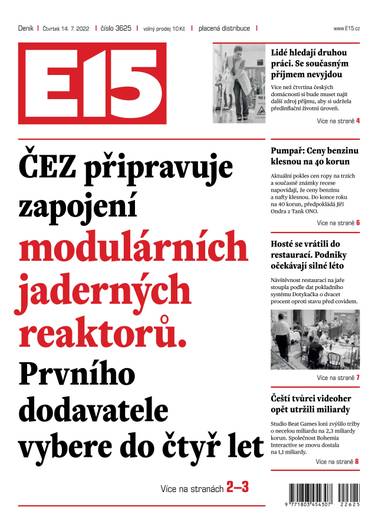 E-magazín e15 - 14.7.2022 - CZECH NEWS CENTER a. s.