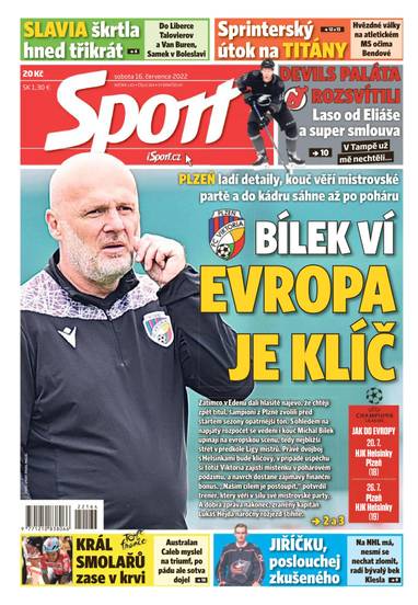 E-magazín Sport - 16.7.2022 - CZECH NEWS CENTER a. s.