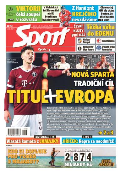 E-magazín Sport - 19.7.2022 - CZECH NEWS CENTER a. s.