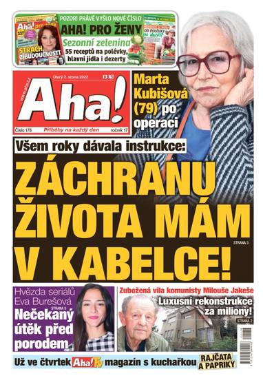 E-magazín Aha! - 2.8.2022 - CZECH NEWS CENTER a. s.