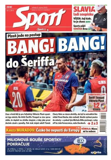 E-magazín Sport - 3.8.2022 - CZECH NEWS CENTER a. s.