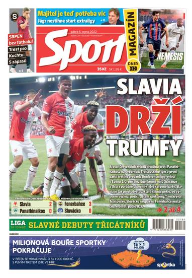 E-magazín Sport - 5.8.2022 - CZECH NEWS CENTER a. s.