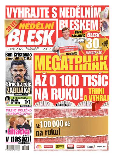 E-magazín NEDĚLNÍ BLESK - 38/2022 - CZECH NEWS CENTER a. s.