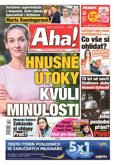 E-magazín Aha! - 15.3.2023 - CZECH NEWS CENTER a. s.