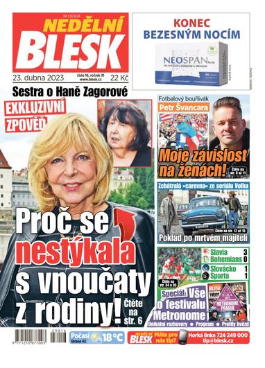 E-magazín NEDĚLNÍ BLESK - 16/2023 - CZECH NEWS CENTER a. s.