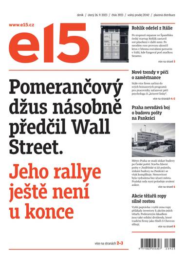 E-magazín e15 - 26.9.2023 - CZECH NEWS CENTER a. s.