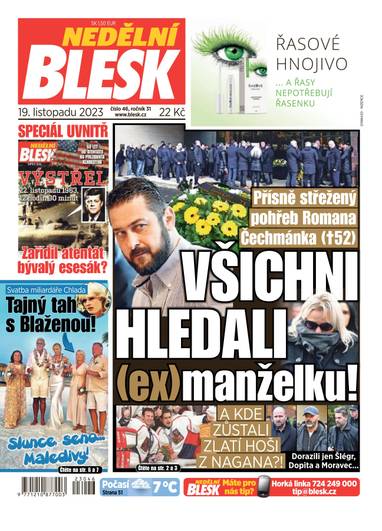 E-magazín NEDĚLNÍ BLESK - 46/2023 - CZECH NEWS CENTER a. s.