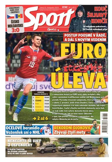 E-magazín Sport - 21.11.2023 - CZECH NEWS CENTER a. s.