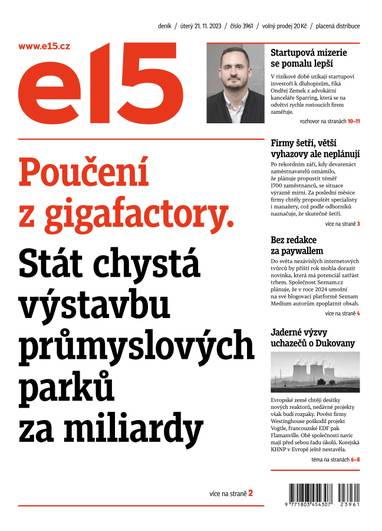 E-magazín e15 - 21.11.2023 - CZECH NEWS CENTER a. s.