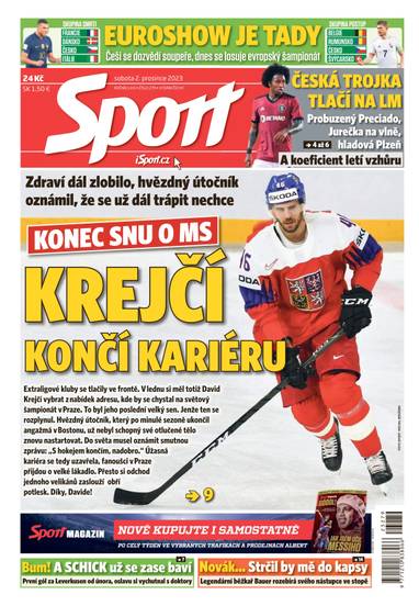 E-magazín Sport - 2.12.2023 - CZECH NEWS CENTER a. s.