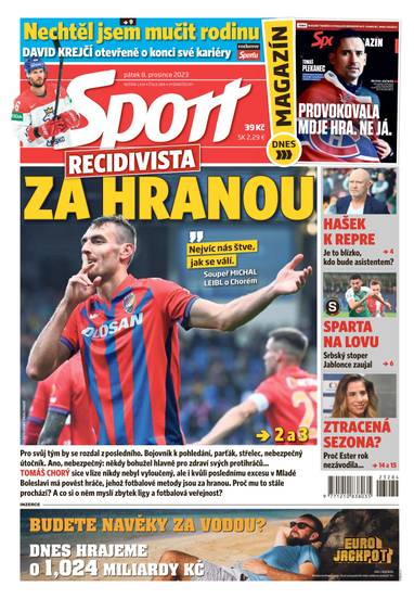 E-magazín Sport - 8.12.2023 - CZECH NEWS CENTER a. s.