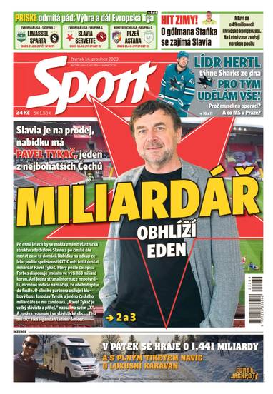 E-magazín Sport - 14.12.2023 - CZECH NEWS CENTER a. s.